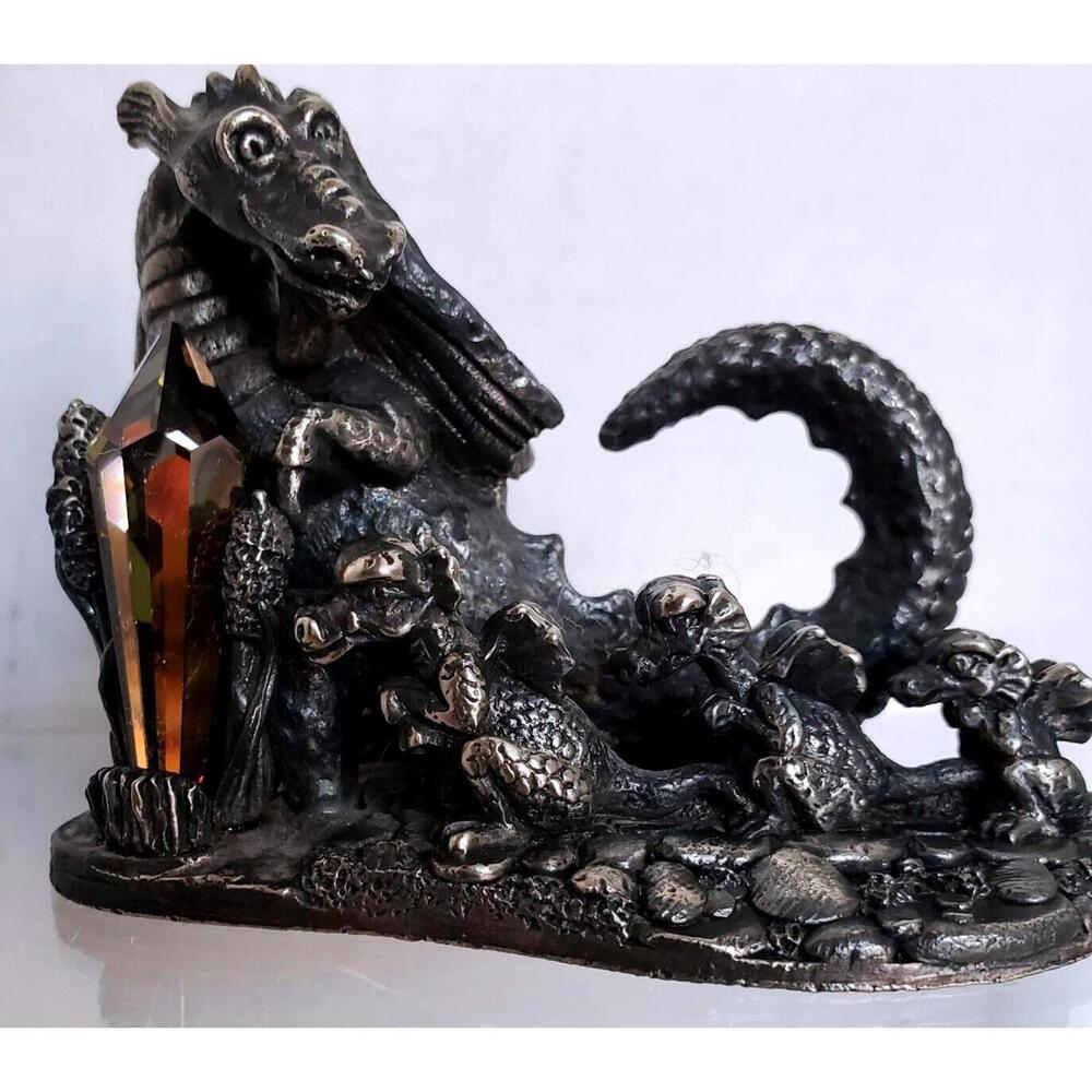 Myth & Magic Dragon Follow me Kids Tudor Mint Roger Gibbon WAPW Pewter #3151